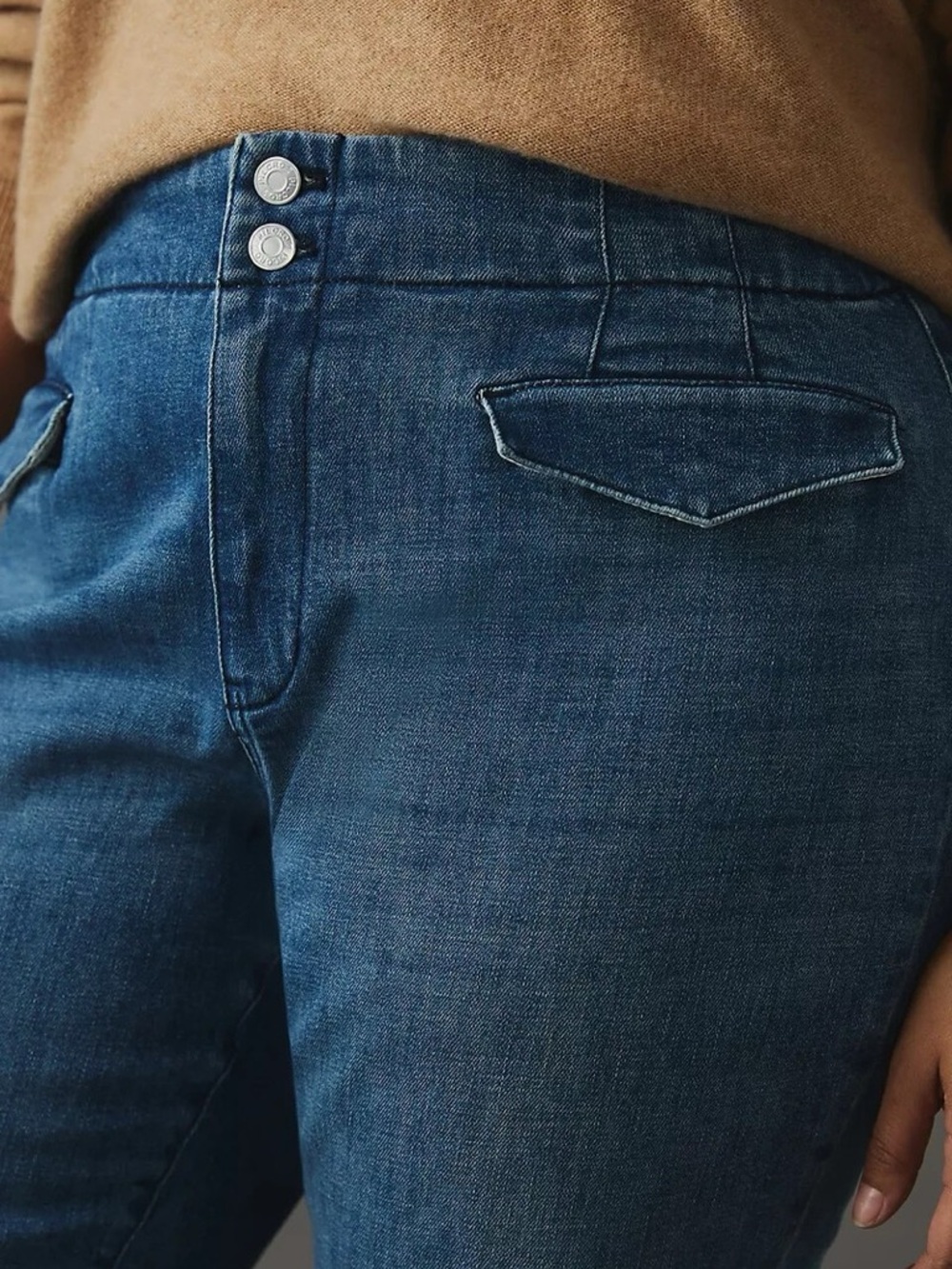 Maeve by Anthropologie Bombshell Slim Straight Jeans Medium Denim Size 27 - Picture 4 of 16